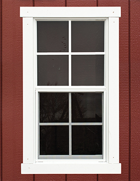 18 x 36 Slider Window - Shown With 1 x 3 Wood Window Trim
