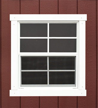24 x 27 Slider Window - Shown With 1 x 3 Wood Window Trim