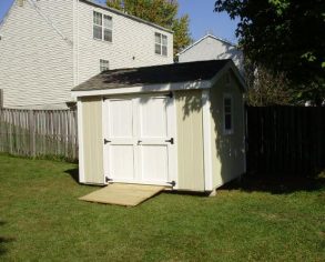 Small Gable Shed with Ramp