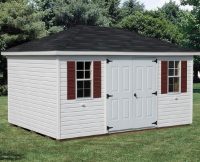 Hip Roof Shed - Double Doors and Windows