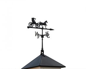 Weathervane - Custom Shed Option - Horse and Carriage