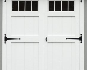 Double hung doors - Custom shed option